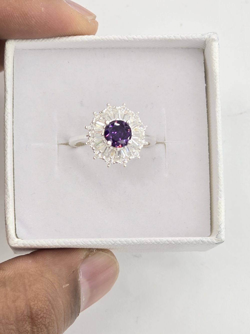 925 Sterling Silver Cz Ring For Women